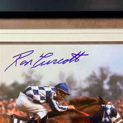 Ron Turcotte Signed "Secretariat" Color Photo // Framed - Triple Crown ...