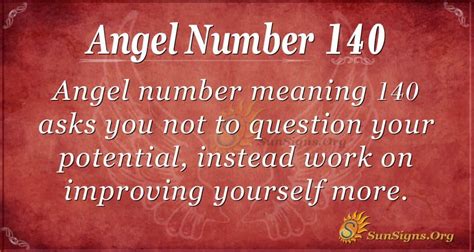 Angel Number 140 Meaning: Fine Tune Your Skills - SunSigns.Org