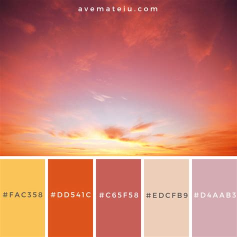 Classic Sunset Color Palette #330 | Ave Mateiu