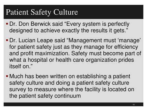 PPT - Patient Safety, Culture of Safety and Just Culture PowerPoint Presentation - ID:485380