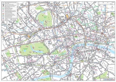 Map of London bus & night bus: stations & lines