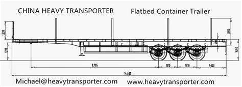 CHINA HEAVY TRANSPORTER: Flatbed Container Trailer-2 axle and 3 axle, Capacity 40Tons--China ...