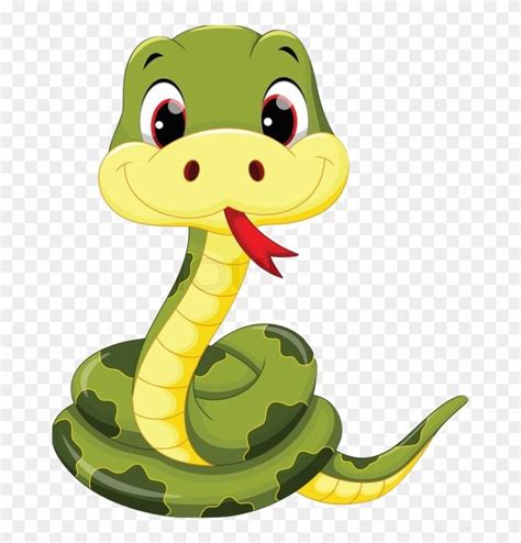 Download and share clipart about Need A Clue Click Here - Cute Cartoon Snake, Find more high ...