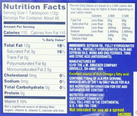 Crisco Shortening Nutrition Info - Nutrition Ftempo