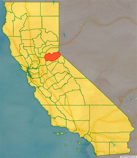 Map of El Dorado County, California - Thong Thai Real