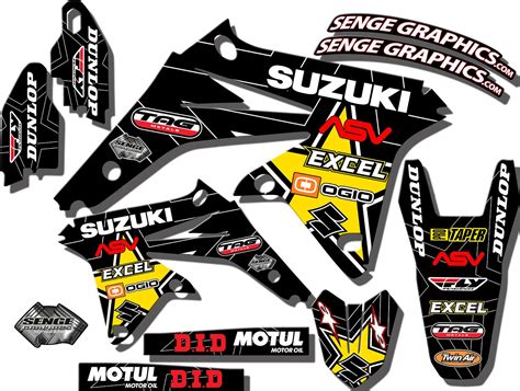 05 06 07 08 RM 125 250 GRAPHICS KIT RM125 RM250 SUZUKI | eBay