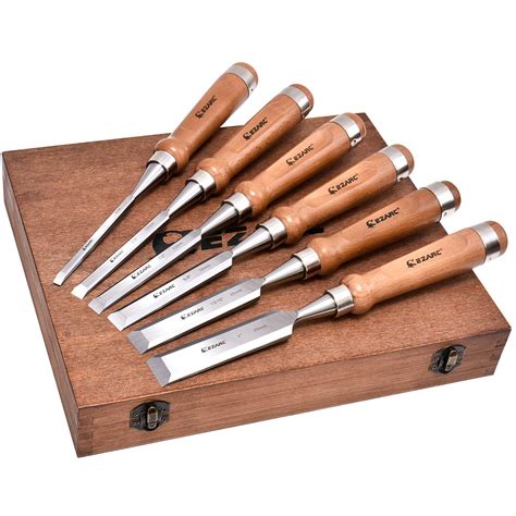 VEVOR Wood Chisel Sets 12 Pcs Wood Carving Hand Chisel 3-3/4 Inch Blade ...