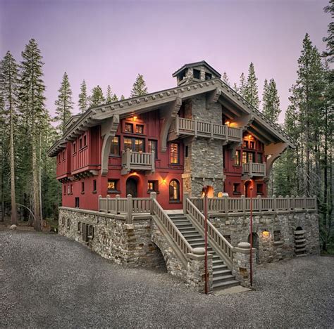 Alpine Ski Chalet | Craftsman exterior, Ski chalet, Swiss chalet house exterior