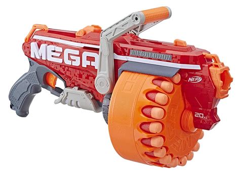 The NERF N-Strike Mega Megalodon Can Fire 20 Shots up to 85 Feet