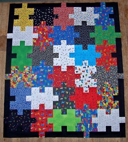 "Puzzle" Quilt | Puzzle quilt, Quilts, Quilt blocks