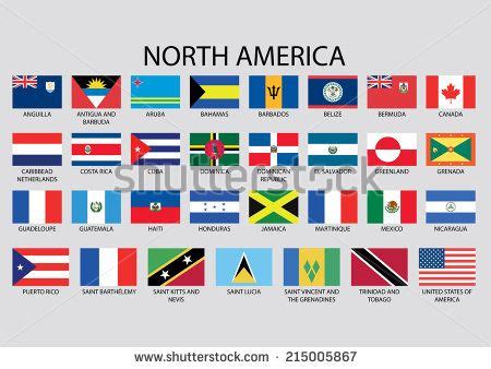 North America Continent Flag Pack | North america continent, North ...