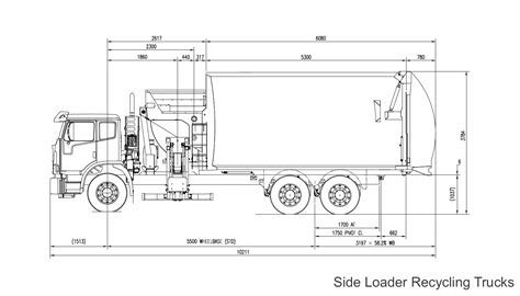 Line drawing of Side Loader Garbage Truck | Garbage truck, Garbage truck party, Trucks