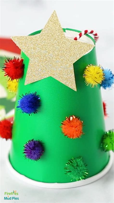 Paper Cup Christmas Tree Craft | Christmas tree decorations diy ...