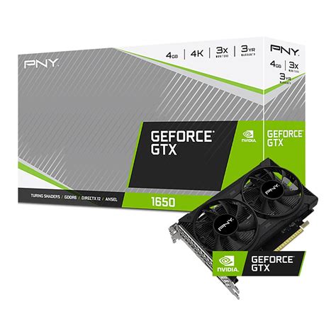 PNY NVIDIA GeForce GTX 1650 4GB GDDR6 PCI Express 3.0 Graphics Card ...