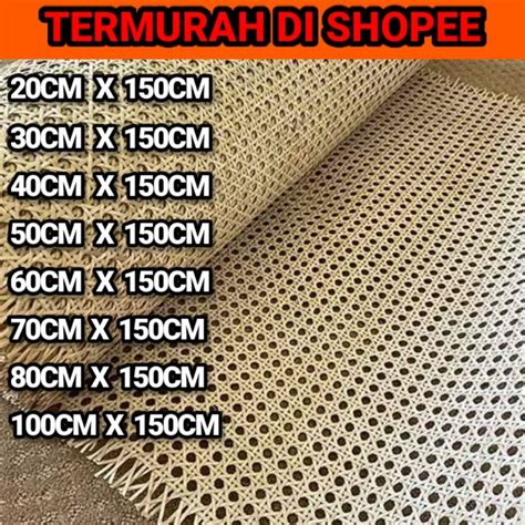 Jual ROTAN - Anyaman Rotan Lembaran / Rotan Alami Motif Kembang Tanjung | Shopee Indonesia