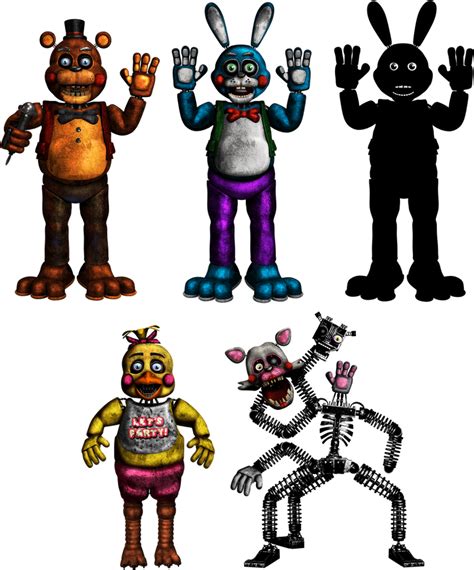 FNaF Plus Toy Animatronics by LivingCorpse7 on DeviantArt