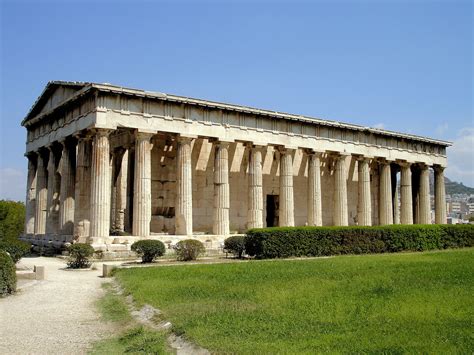 Temple of Hephaestus above Ancient Agora in Athens, Greece - Encircle Photos