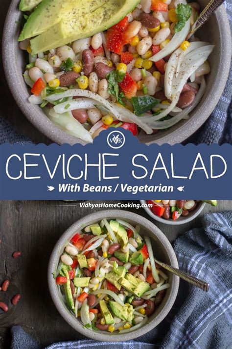 Vegetarian Ceviche Salad | Ceviche Salad with Beans - VVK