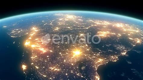 4K Earth Night Close Up High Detail India Videohive 22031245 Download ...