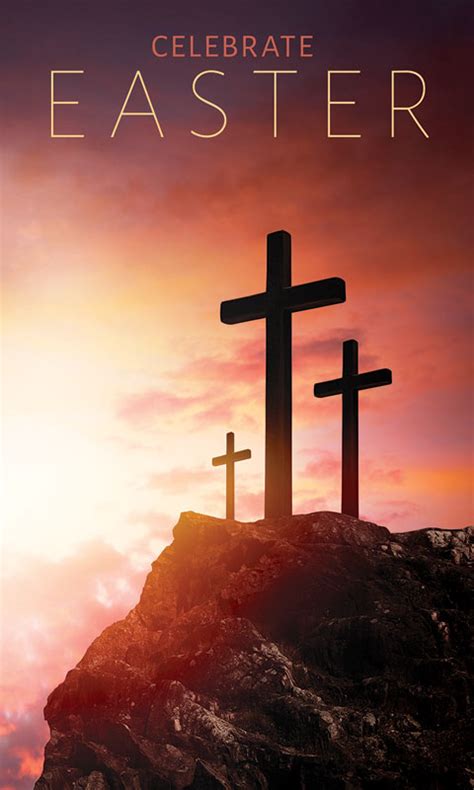 Easter Crosses Hilltop Banner - Church Banners - Outreach Marketing