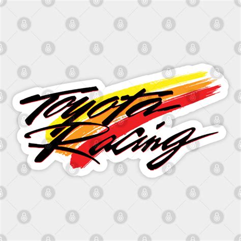 Toyota Racing Brushed - Toyota - Sticker | TeePublic