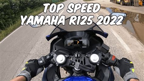 Yamaha YZF-R125 2022 top speed - YouTube