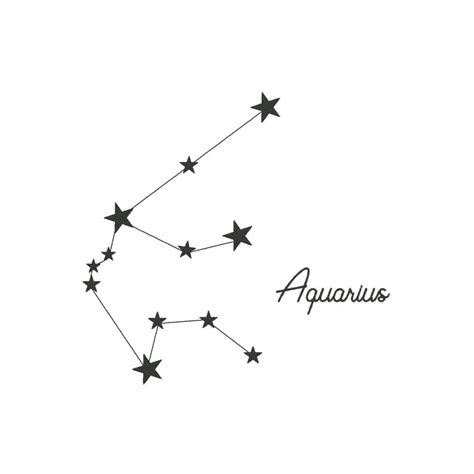 Aquarius constellation tattoo – Artofit