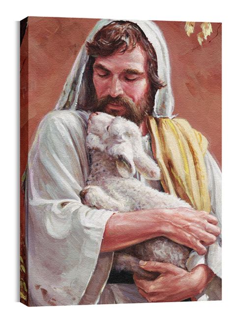 Jesus Christ Holding Lamb