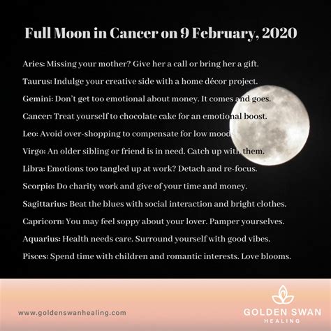 Full Moon in Cancer – Golden Swan Healing