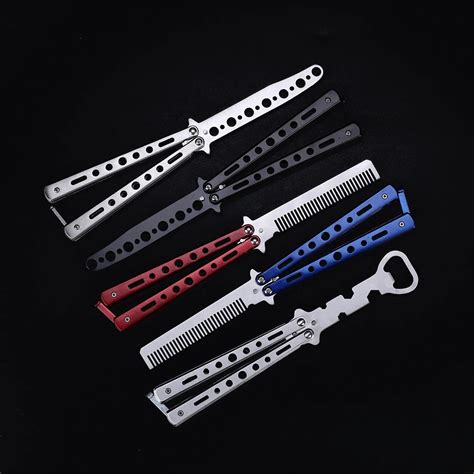 ELECALL5pcs/set butterfly Knife butterfly trainer balisong training ...