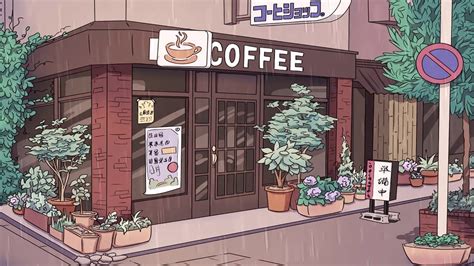 coffee shop â˜• calm lofi hiphop mix - YouTube | Desktop wallpaper art, Aesthetic desktop ...