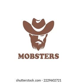 Mobster Head Logo Design Vector Stock Vector (Royalty Free) 2229602721 | Shutterstock