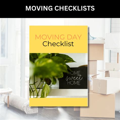 EDITABLE MOVING CHECKLIST - Moving Day Printable Checklist - Fully Cus ...