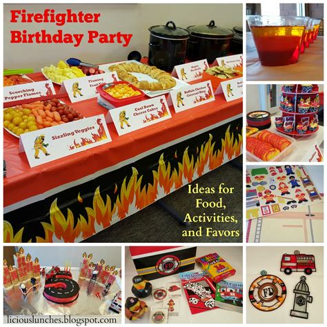 Licious Lunches: Planning a Firetruck Themed Birthday Party