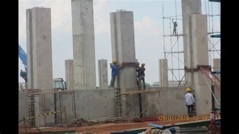 precast column - YouTube