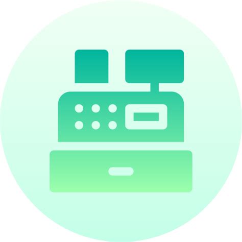 Cashier Basic Gradient Circular icon