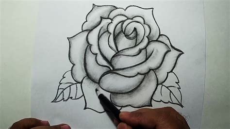 How To Draw A Rose For Beginners With Pencil Step By Step - Infoupdate.org