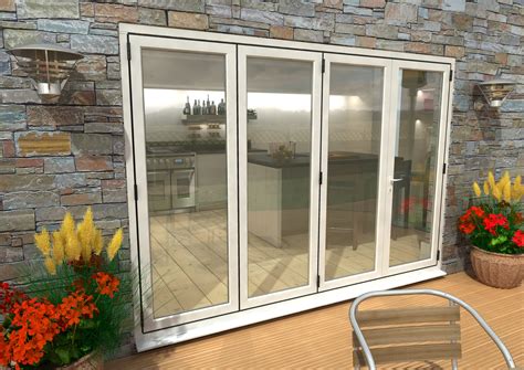 White Aluminium Bifold Patio Doors By Climadoor