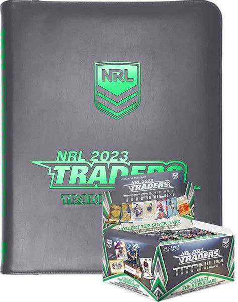 2023 TLA NRL Traders Titanium Sealed Trading Card Box and Folder/Album Combo (Pre-Order Mar 2 ...