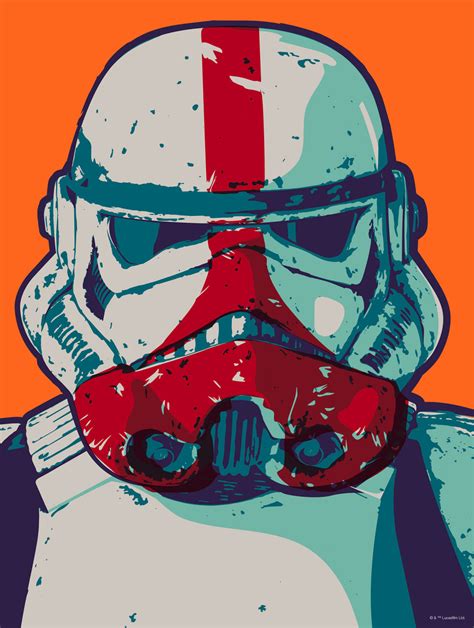 Star Wars Art print "Mandalorian Pop Art Stormtrooper" with / without ...