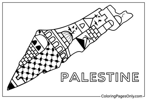 Map Palestine Coloring Page - Free Printable Coloring Pages