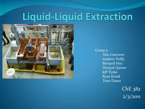 PPT - Liquid-Liquid Extraction PowerPoint Presentation, free download - ID:3715989