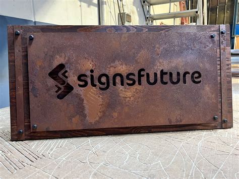 Rustic Sign, Metal Sign, Sign for Wall, Sign for Office, Business Sign, Modern Sign, Office ...