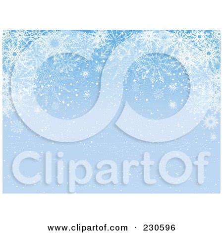 Royalty-Free (RF) Clipart Illustration of a Blue Snowflake Christmas Background - 1 by KJ ...