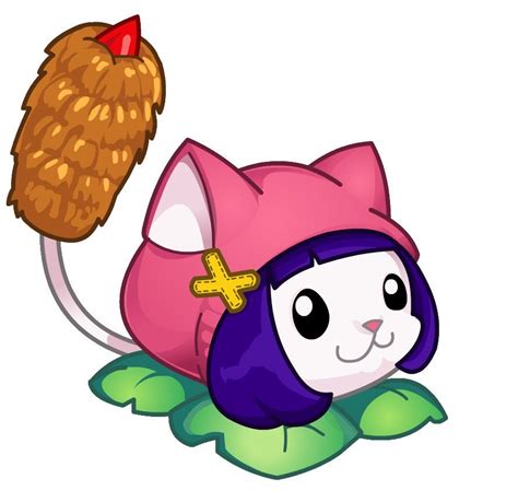 Saw this very cute Cattail costume from PvZ Online and I couldn't resist changing the textures ...