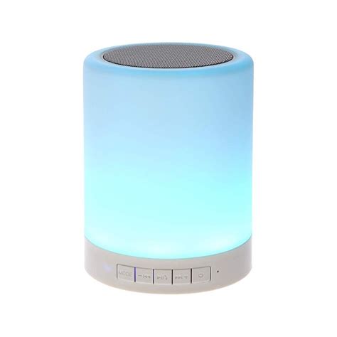 2020 Night Light With Bluetooth Speaker Portable Wireless Bluetooth Speaker Touch Control Color ...