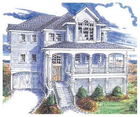 New England Style House Plans - Coastal House Plans from Coastal Home Plans | Beach house plans ...