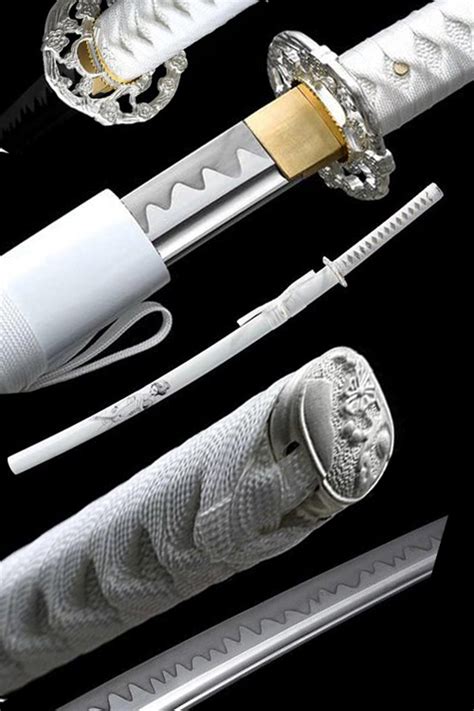 True Swords,Hattori Hanzo Sword Real Best Samurai Katana White – Makoto Swords - Hand Forged Katana