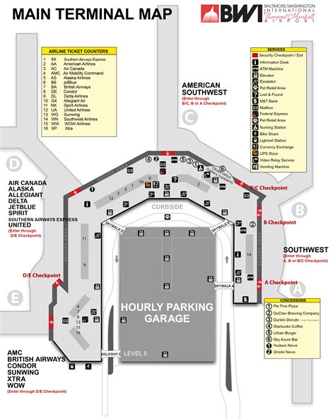 Bwi Airport Terminal Map – Verjaardag Vrouw 2020