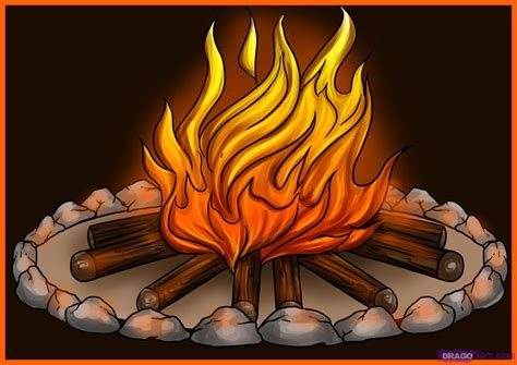 Best Cartoon Campfire #15803 - Clipartion.com